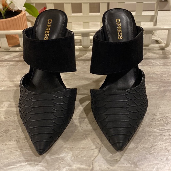 EUC, Express Mule Heels, Size 6 - Picture 3 of 7